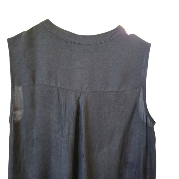 H&M Dark Charcoal Blouse with Metal Clasp - Picture 5 of 6